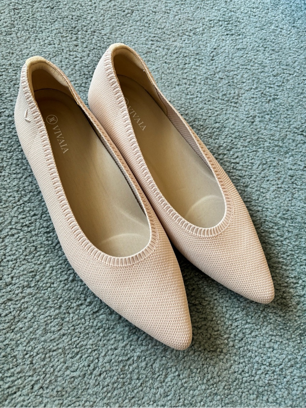 Women's Pointed Knit Ballet Flat
